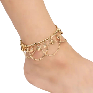 Beautiful Anklet In Golden