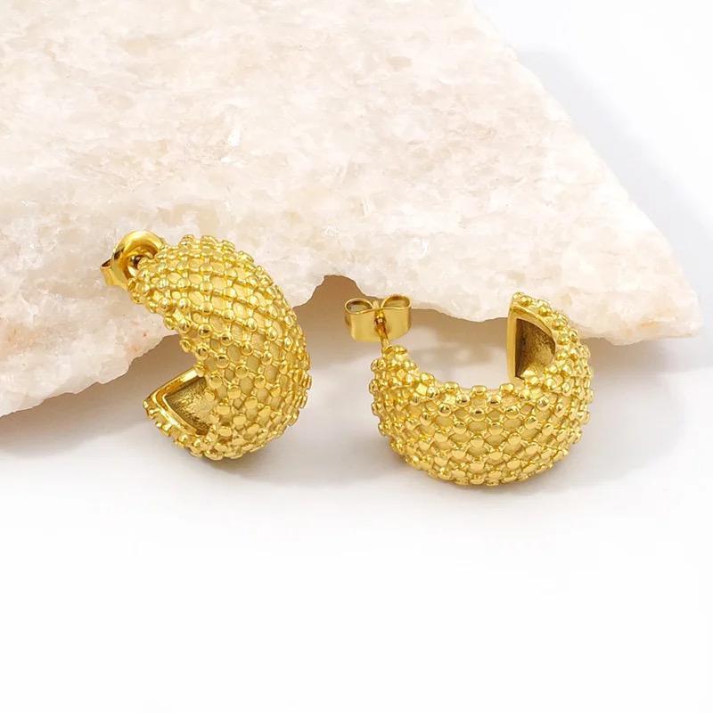 Premium Golden Pearl Earrings