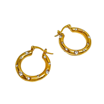 Premium Golden Pearl Earrings